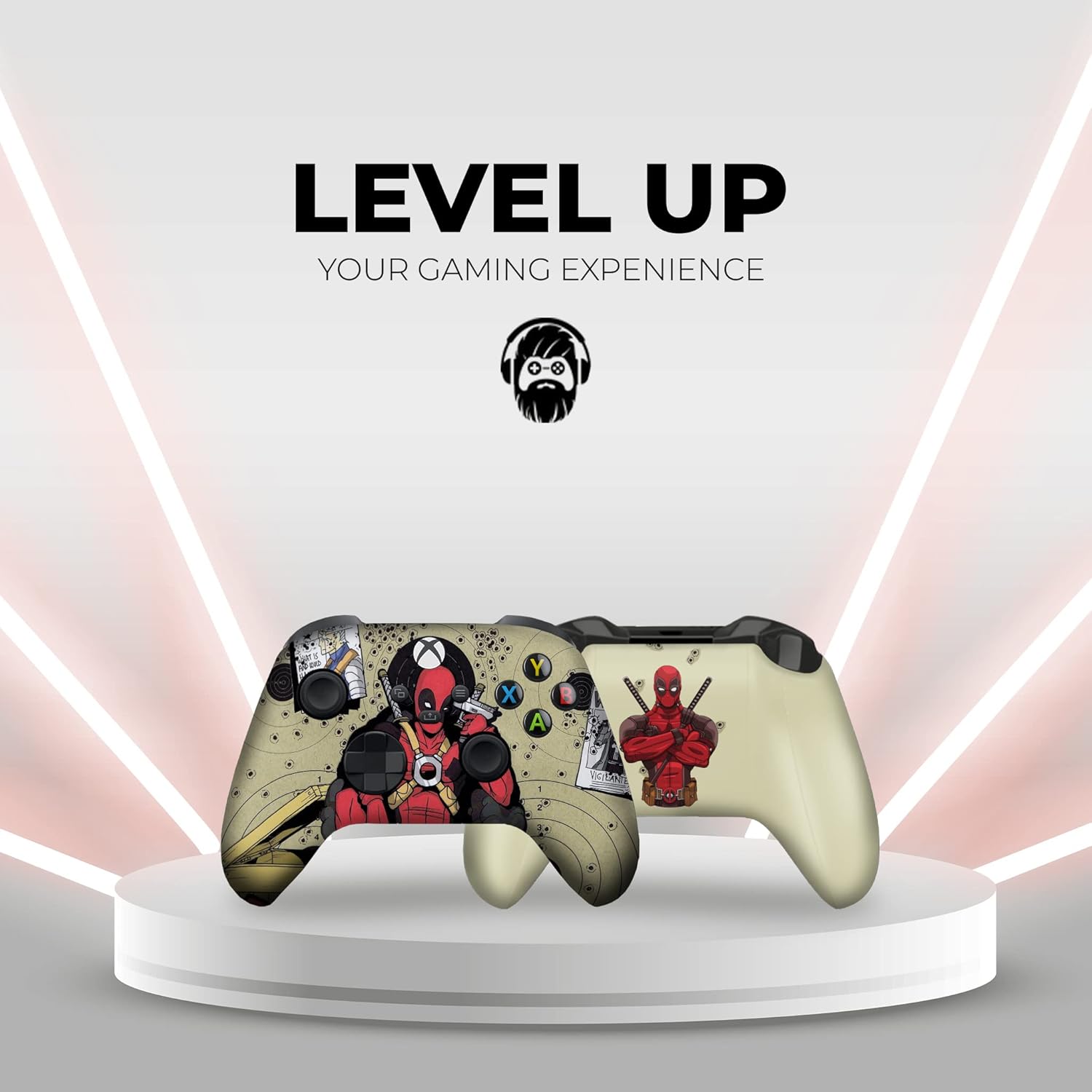 Z Deadpool Headshot Custom Wireless Xbox Controller – Compatible with Xbox One & Series X/S